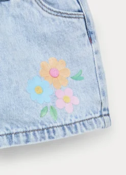 Shorts in denim misto cotone