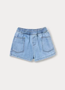 Shorts in denim misto cotone
