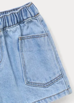 Shorts in denim misto cotone