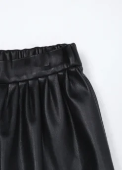 Shorts in eco pelle bambina