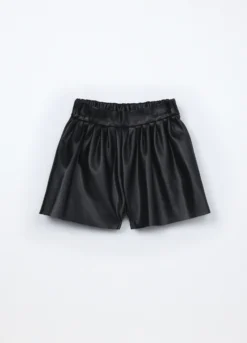 Shorts in eco pelle bambina