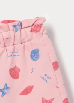 Shorts in french terry di puro cotone bimba