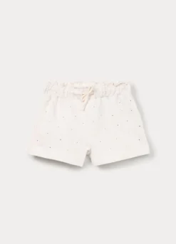 Shorts in french terry di puro cotone bambina