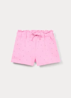 Shorts in french terry di puro cotone bambina