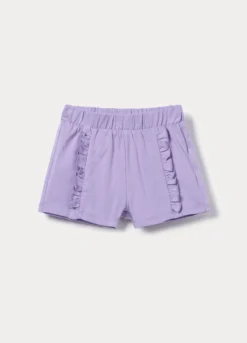 Shorts in jersey di cotone stretch bimba