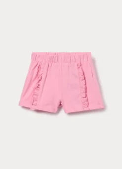 Shorts in jersey di cotone stretch bimba