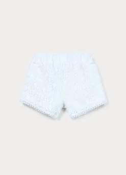 Shorts in pizzo misto cotone bimba