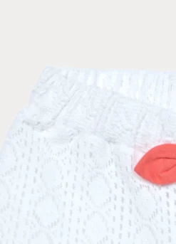 Shorts in pizzo misto cotone bimba