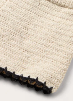 Shorts in puro cotone crochet neonata