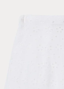 Shorts in puro cotone sangallo