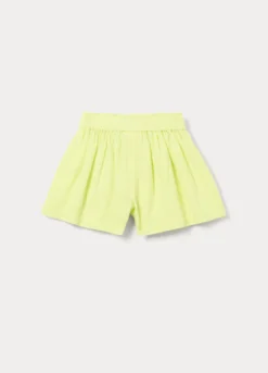 Shorts in puro cotone seersucker bambina