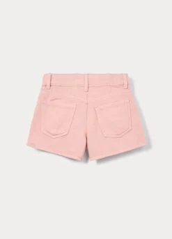 Shorts in twill di puro cotone bambina