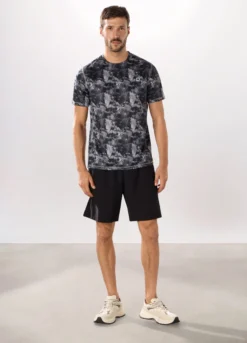 Short sportivi in tessuto stretch uomo
