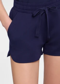 Shorts regular fit in french terry donna