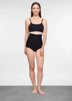 Slip a vita alta in microfibra donna