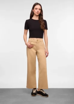 5 Tasche fit Culotte in cotone trattato donna