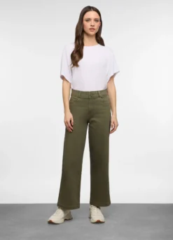 5 Tasche fit Culotte in cotone trattato donna