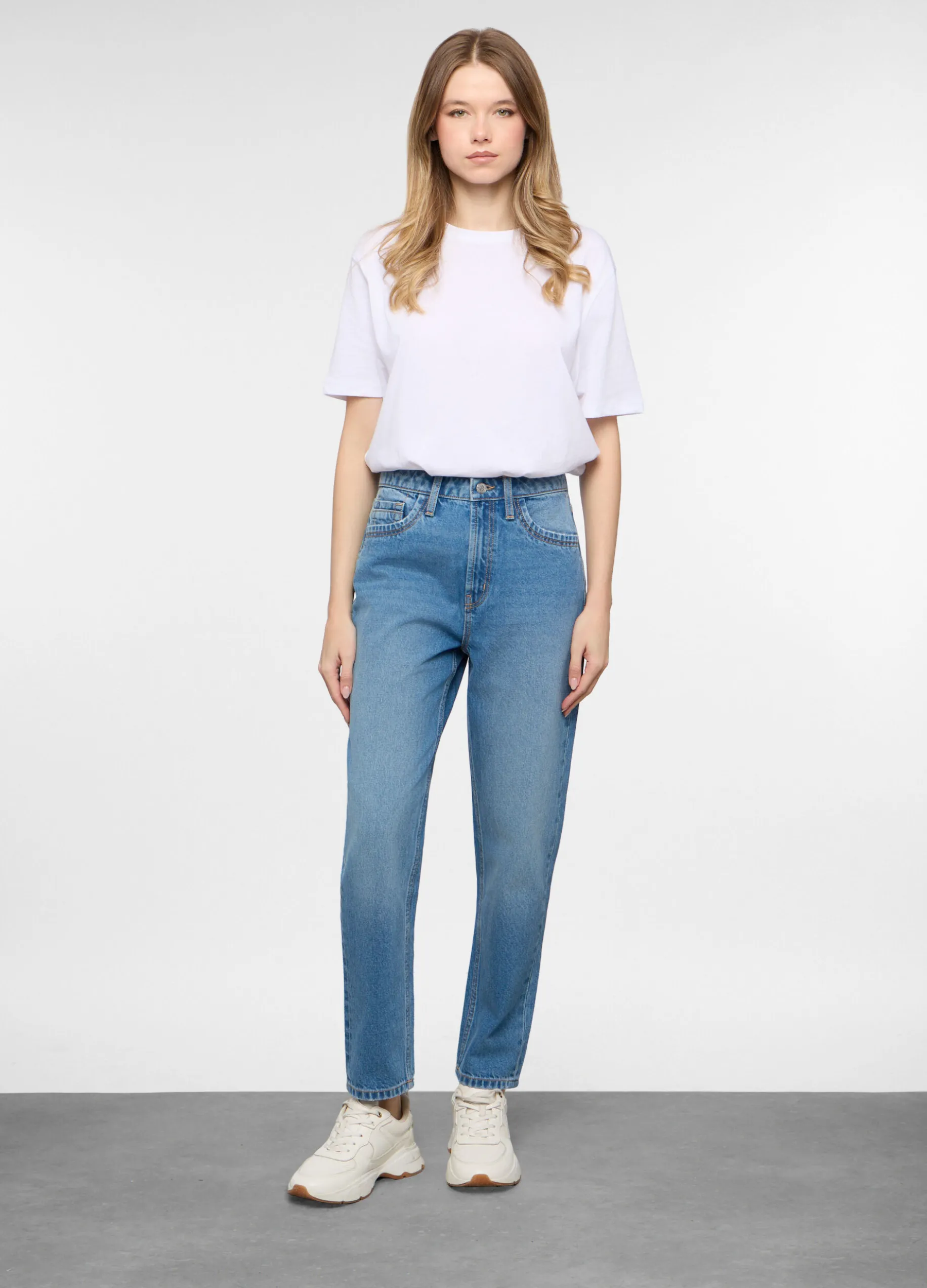 5 Tasche fit Mom in denim donna