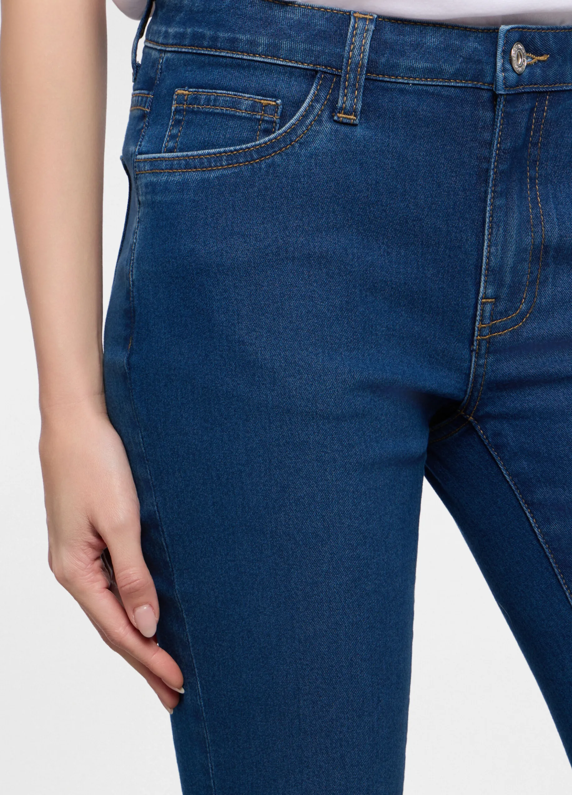 5 Tasche fit Skinny in denim stretch donna