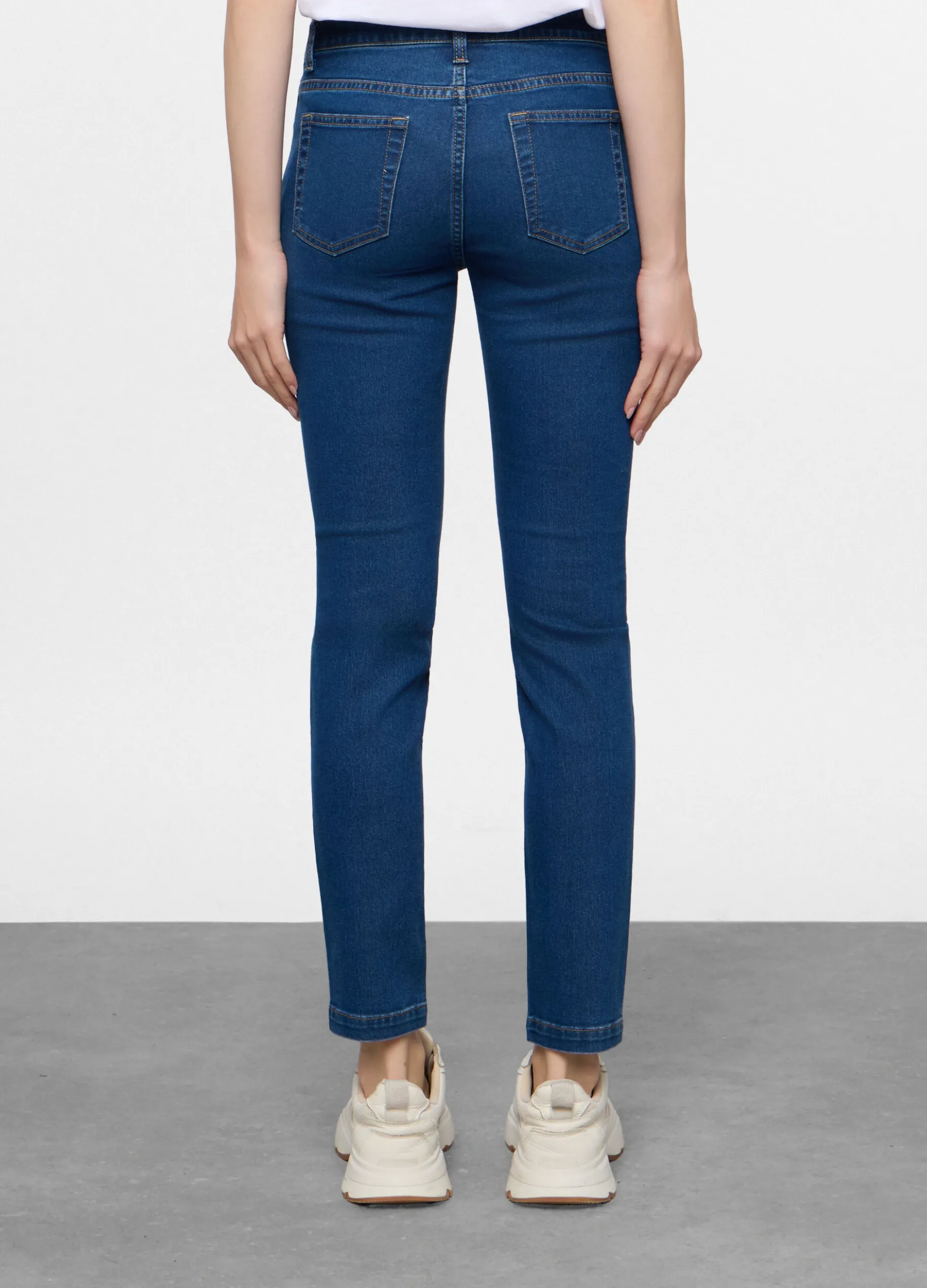 5 Tasche fit Skinny in denim stretch donna
