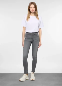 5 Tasche fit Skinny Push Up in denim stretch donna