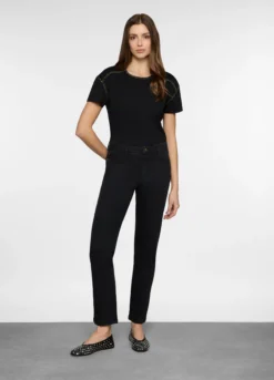 5 Tasche fit Straight in cotone stretch donna