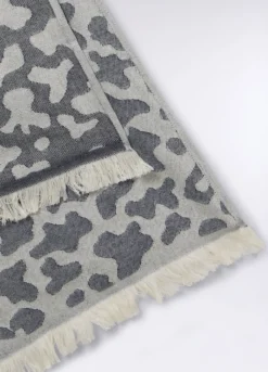 Telo mare in twill di puro cotone donna