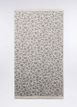 Telo mare in twill di puro cotone donna