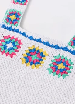Top crochet in puro cotone ragazza