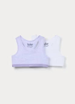 Top sportivo in jersey di cotone stretch ragazza