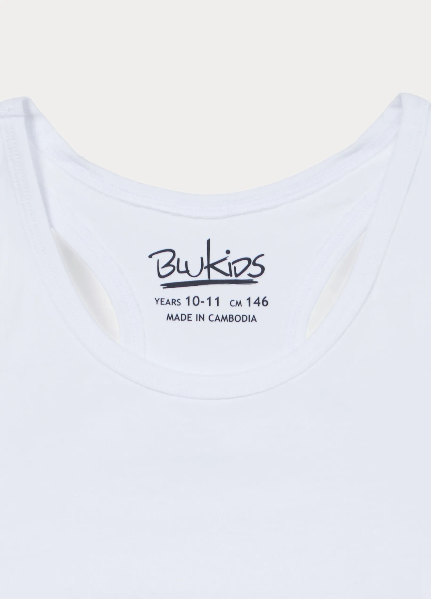 Top sportivo in jersey di cotone stretch ragazza