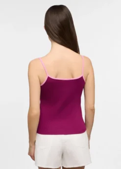 Top fitted in costina stretch donna