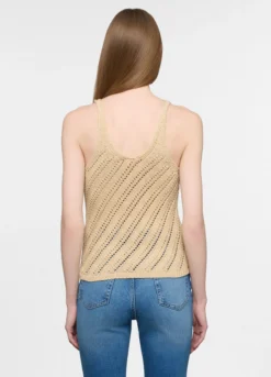 Top in maglia operata donna