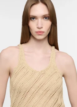 Top in maglia operata donna
