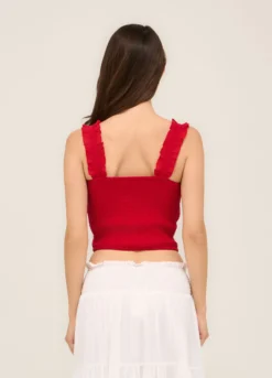 Top in misto cotone voile donna