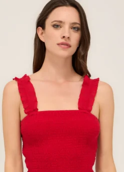 Top in misto cotone voile donna
