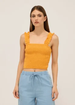 Top misto cotone donna