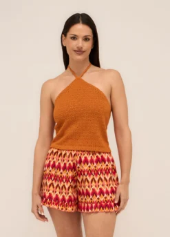 Top misto viscosa donna