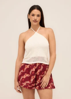 Top misto viscosa donna