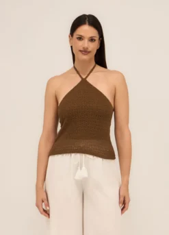 Top misto viscosa donna
