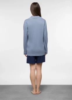 Top pigiama con collo revers donna