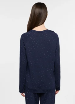 Top pigiama girocollo donna