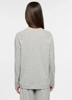 Top pigiama girocollo donna