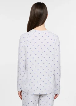 Top pigiama girocollo donna