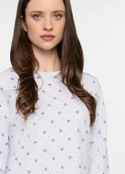 Top pigiama girocollo donna