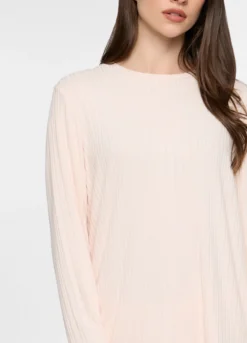 Top pigiama in costina stretch donna