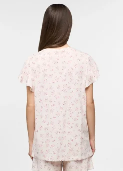 Top pigiama in jersey di puro cotone donna