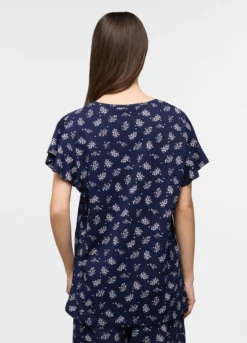 Top pigiama in jersey di puro cotone donna