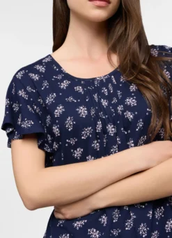 Top pigiama in jersey di puro cotone donna
