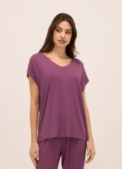 Top pigiama in modal stretch donna